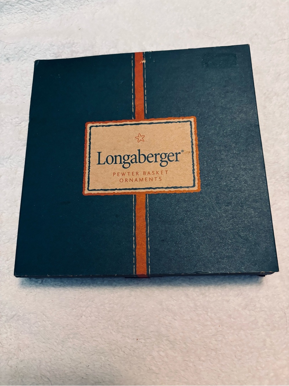 Longaberger Silver Pewter Basket Ornaments - 2002
